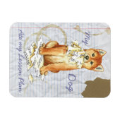 Mijn plan van Shiba Inu Ate Mijn Lesson Magneet (Horizontaal)