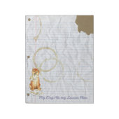 Mijn plan van Shiba Inu Ate Mijn Lesson Notitieblok (Linkerzijde)