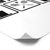 Mijn plan voor het huidige Badminton Player-progra Poster (Hoek)
