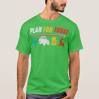 Mijn plan voor vandaag de koffietrekker voor grapp t-shirt