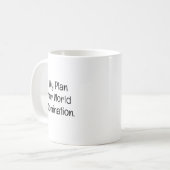 Mijn Plan voor Wereldheerschappij Koffiemok (Voorkant links)