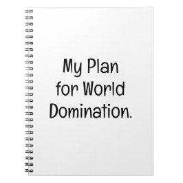 Mijn Plan voor Wereldheerschappij Notitieboek