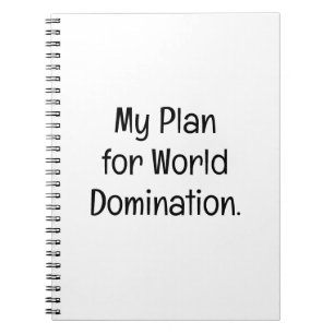 Mijn Plan voor Wereldheerschappij Notitieboek