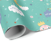 Mijn planeet Dream Big Little One Pattern Cadeaupapier (Rol Hoek)