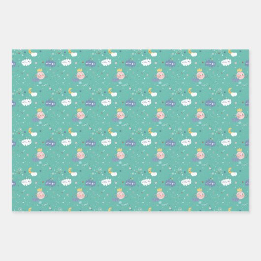 Mijn planeet Dream Big Little One Pattern Inpakpapier Vel (Voorkant)