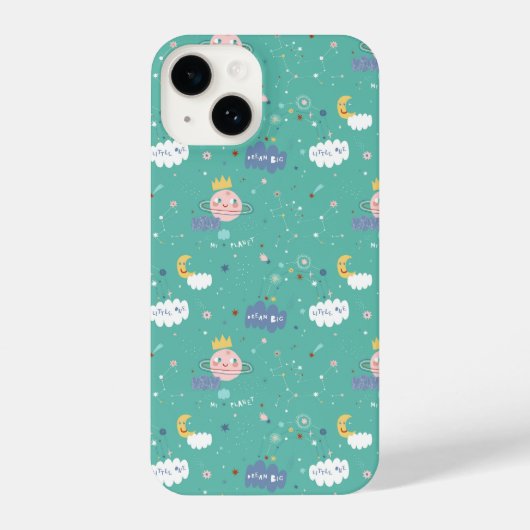 Mijn planeet Dream Big Little One Pattern iPhone Hoesje (Achterkant)