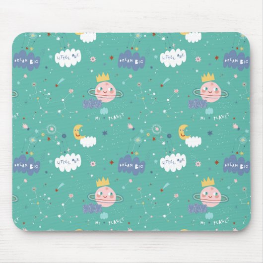 Mijn planeet Dream Big Little One Pattern Muismat (Voorkant)