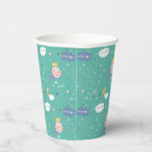 Mijn planeet Dream Big Little One Pattern Papieren Bekers (Rechts)