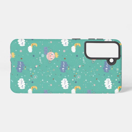 Mijn planeet Dream Big Little One Pattern Samsung Galaxy Hoesje (Achterkant horizontaal)
