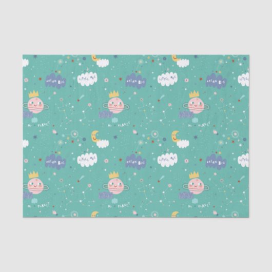 Mijn planeet Dream Big Little One Pattern Tissuepapier (Voorkant)