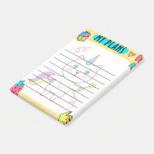 Mijn plannen Post-IT Notities: Plan uw dag Post-it® Notes (Schuin)