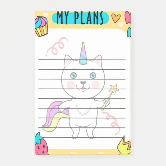 Mijn plannen Post-IT Notities: Plan uw dag Post-it® Notes (Voorkant)