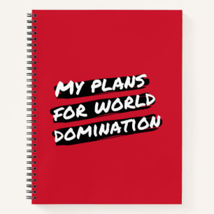 Mijn plannen voor een laptop met wereldheerschappi notitieboek