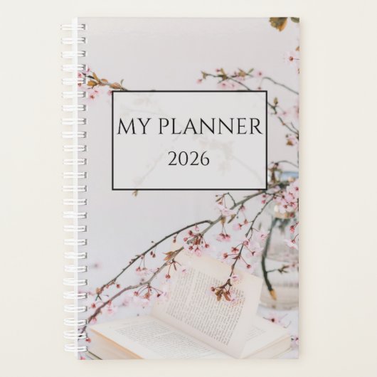 Mijn Planner 2026 – Minimaal Bloemendagboek (Voorkant)