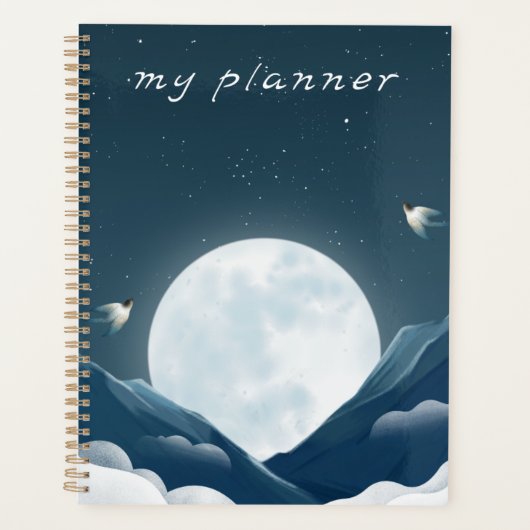 "Mijn Planner" | Betoverende Maanlichtlandschappen Planner (Voorkant)