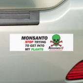 Mijn planten bumpersticker (Op auto)