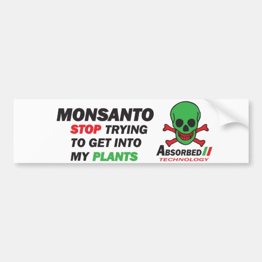 Mijn planten bumpersticker (Voorkant)