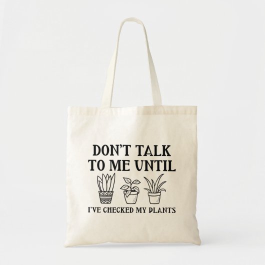 Mijn Planten gecontroleerd Tote Bag (Voorkant)