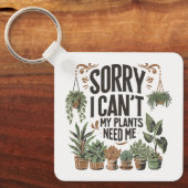 Mijn Planten hebben me nodig Sleutelhanger (Voorkant)