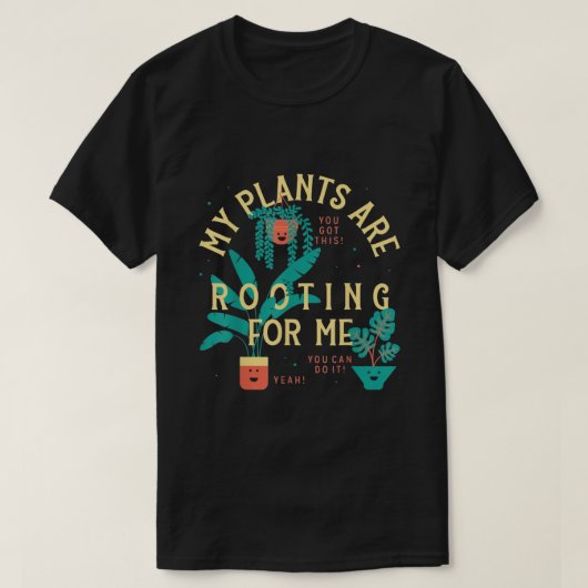 Mijn Planten komen voor mij. T-shirt (Design voorkant)