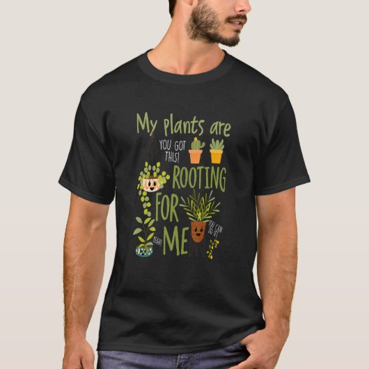Mijn Planten komen voor mij. T-shirt (Voorkant)