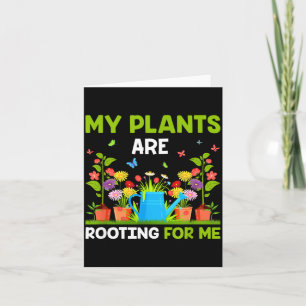 Mijn Planten Steunen Me Funny Tuinier Kaart