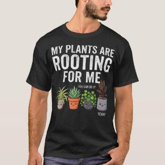 Mijn Planten Wortelen Me Grappig Kamerplant T-shirt