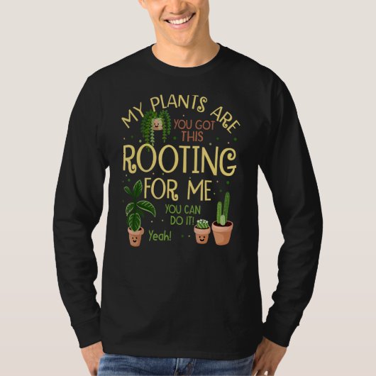 Mijn Planten zijn voor mij Plant Plant aan het roo T-shirt (Voorkant)
