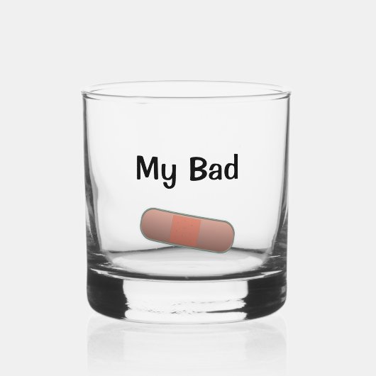 Mijn pleister whisky glas (Achterkant)