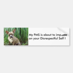 Mijn PMS implode Bumpersticker
