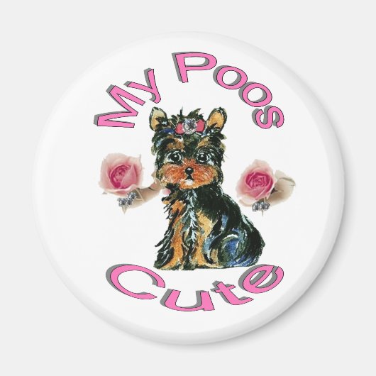 Mijn Poes is Schattig Magneet (Voorkant)