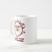 Mijn Pomeranian is mijn Valentijn Schattige Funny Koffiemok (Voorkant links)