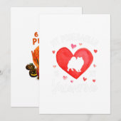 Mijn Pomeranian is mijn Valentijn Valentijnsdag Ho Feestdagenkaart (Voorkant / Achterkant)