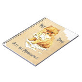 Mijn Pommeren Ate Mijn Homework Notitieboek (Linkerzijde)