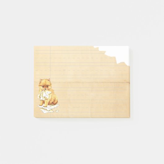 Mijn Pommeren Ate Mijn Homework Post-it® Notes (Voorkant)