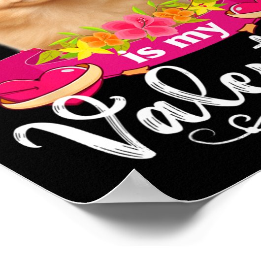 Mijn pommerse hond is mijn Valentijn met Happy Cut Poster (Hoek)