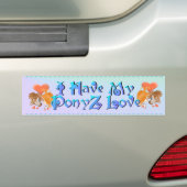 Mijn PonyZ Love Bumpter Sticker (Op auto)