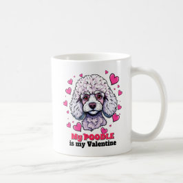 Mijn Poodle is mijn Valentijn Schattige Grappige H Koffiemok