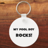 MIJN Pool Boy ROCKS! Sleutelhanger (Voorkant)