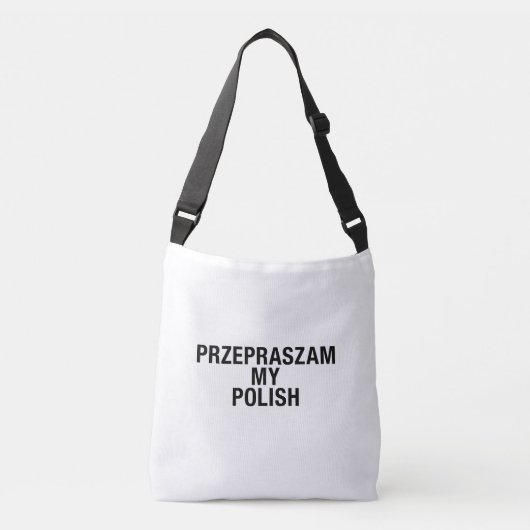 Mijn Poolse taal Crossbody Tas (Voorkant)