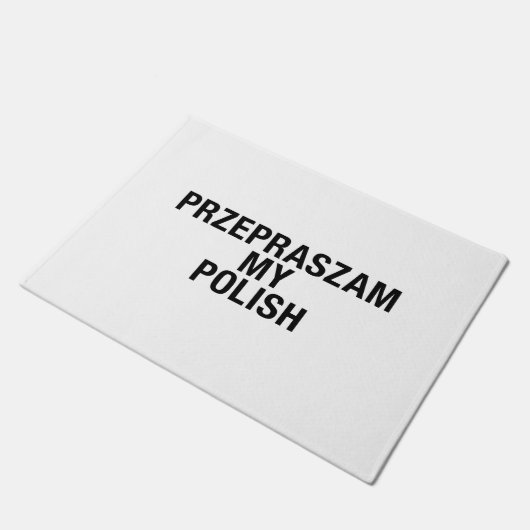 Mijn Poolse taal Deurmat (Schuin)