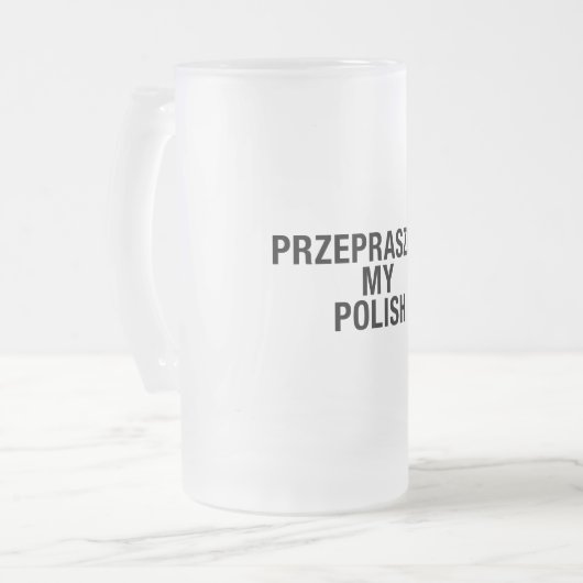 Mijn Poolse taal Matglas Bierpul (Voorkant links)