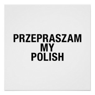 Mijn Poolse taal Perfect Poster