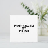 Mijn Poolse taal Save The Date (Staand voorkant)