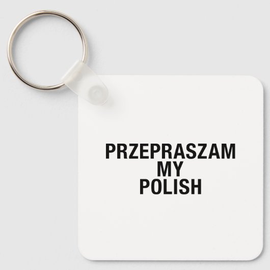 Mijn Poolse taal Sleutelhanger (Voorkant)