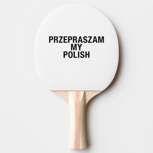 Mijn Poolse taal Tafeltennisbatje (Voorkant)