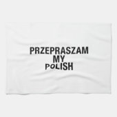 Mijn Poolse taal Theedoek (Horizontaal)