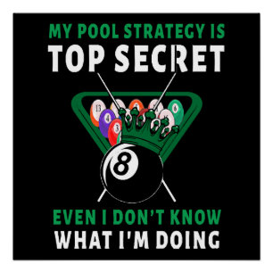 Mijn poolstrategie is gelijk perfect poster