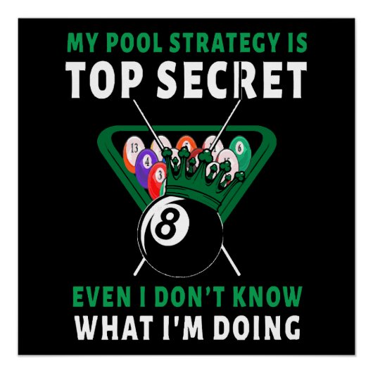 Mijn poolstrategie is gelijk perfect poster (Voorkant)