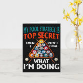 Mijn poolstrategie is zeer geheim, zelfs ik weet n kaart (Gele Bloem)